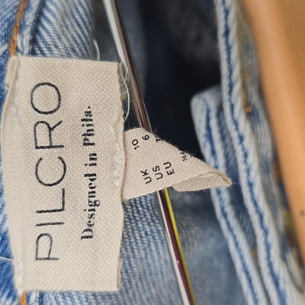Pilcro Light Blue Denim Skirt with Brand Label - Picture 8 of 13